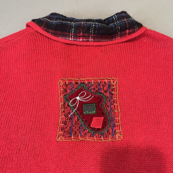 Vintage Designer Originals Fa La La Studio Christmas Sweater Vest Medium - Picture 6 of 8